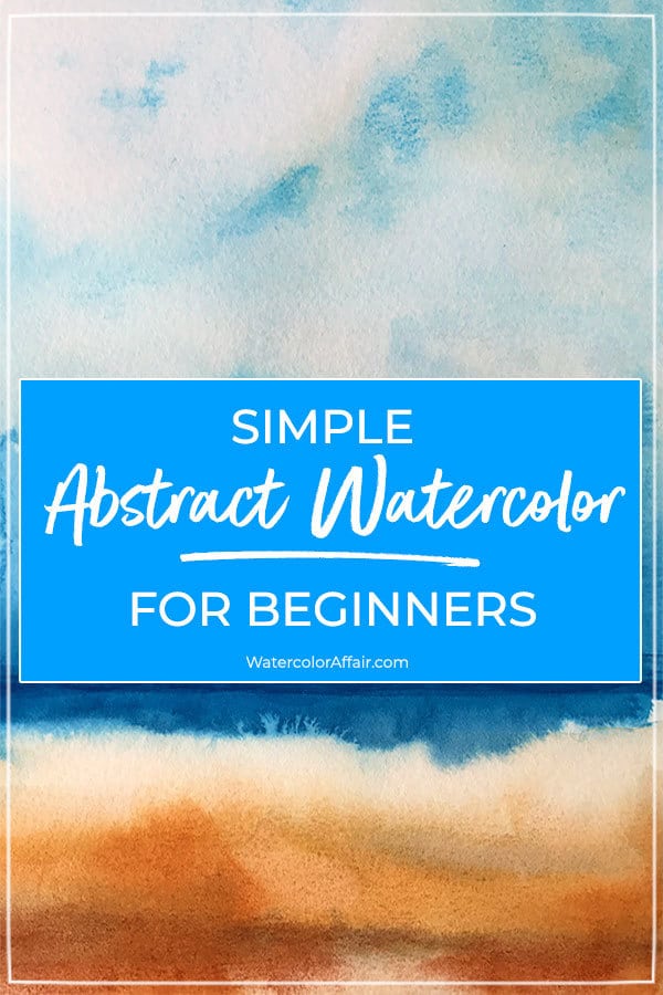 A beginners tutorial about painting easy abstract watercolors.